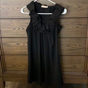 Short sleeve ruffle tunic